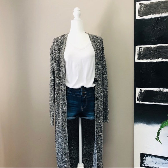 Forever 21 Sweaters - Forever 21 Tweed-Style Long Cardigan Duster Size L
